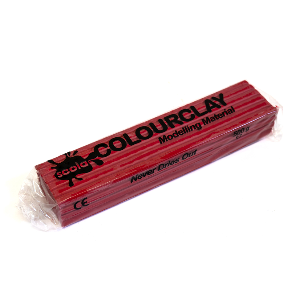 Colour Clay Modelling Clay (plasticine) - Cerise Red